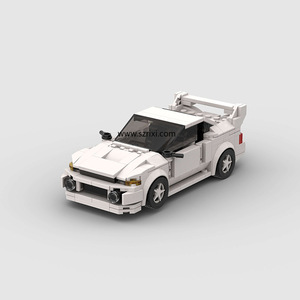Techinic MOC Lancer <strong>EVO</strong> White Famous Small Sports Racing Car <strong>Model</strong> Compatible DIY Assembly Brick Toys Kids Building Block Sets - Product Image 1