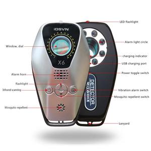 Localizador GPS X6, escáner de errores de señal, Detector de dispositivos de espionaje, detección de luz infrarroja, cámara oculta, alarma de vibración antirrobo - Product Image 6