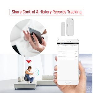 Seguridad inteligente para el hogar WiFi abrir/cerrar puerta ventana Sensor antirrobo APP Control inalámbrico batería puerta imán Alexa compatible con alarma - Product Image 5