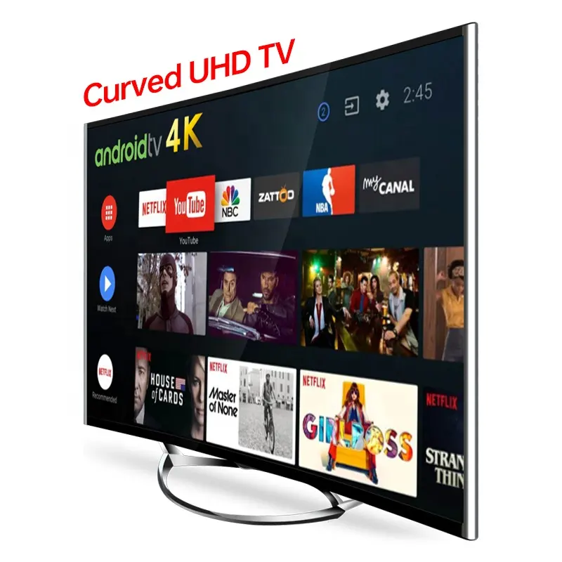 Televisão multimídia fabricante 4k android smart tv