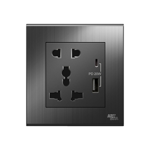 ARTDNA插座2针和3针插座通用墙壁插座C型Usb充电器插座 - Product Image 1