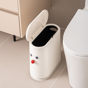 <strong>2025</strong> <strong>New</strong> Press Garbage <strong>Bin</strong> with High Appearance and Large Capacity, Home Cartoon with Cover Creative Sanitary <strong>Bin</strong> - Product Image 3