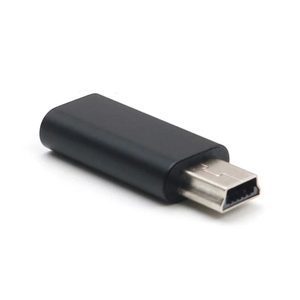 迷你USB转C型适配器5针公迷你USB转母USB C型数据传输连接器，用于GoPro MP3摄像机电脑转换器 - Product Image 1