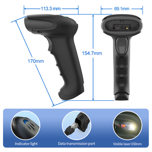 Xincode cầm tay máy quét mã vạch hàng tồn kho <span class=keywords><strong>1D</strong></span> Laser 2D CMOS cảm biến hình ảnh barcod Reader máy quét không dây quét mã vạch - Product Image 5