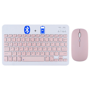 CJ1212 Mini Teclado recargable Y Mouse Teclado y ratón de diente azul Pequeño teclado inalámbrico y ratón Combo para IOS Tablet PC - Product Image 1