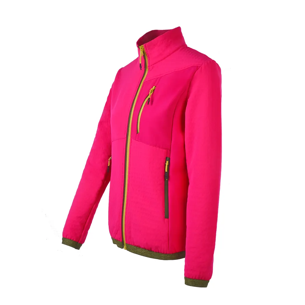 Высококачественная Водонепроницаемая дышащая 4-сторонняя стрейчевая матовая флисовая уличная альпинистская Женская куртка