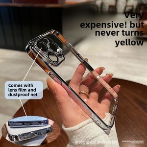 IPhone 16 15 Pro Max対応超薄型ハード電気メッキケースApple Phoneプラスレンズ保護付き - Product Image 5