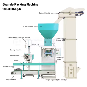 Bán tự động 5-50kg lúa mì ngô hạt hạt mở túi Trọng lượng máy đóng gói với băng tải và máy may - Product Image 2