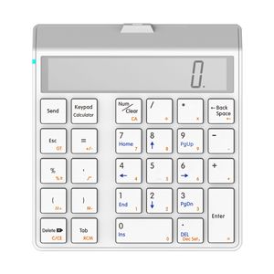 Personalizzato BT senza fili Display numerico 28 tasti POS tastiera Commercial Financial Banking calcolatrice Computer tastierino numerico