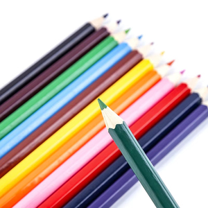 Renkli kurşun ile okul yuvarlak kalemler desenler için sıcak satış Coloful ahşap renkli kurşun kalem Set - Product Image 5