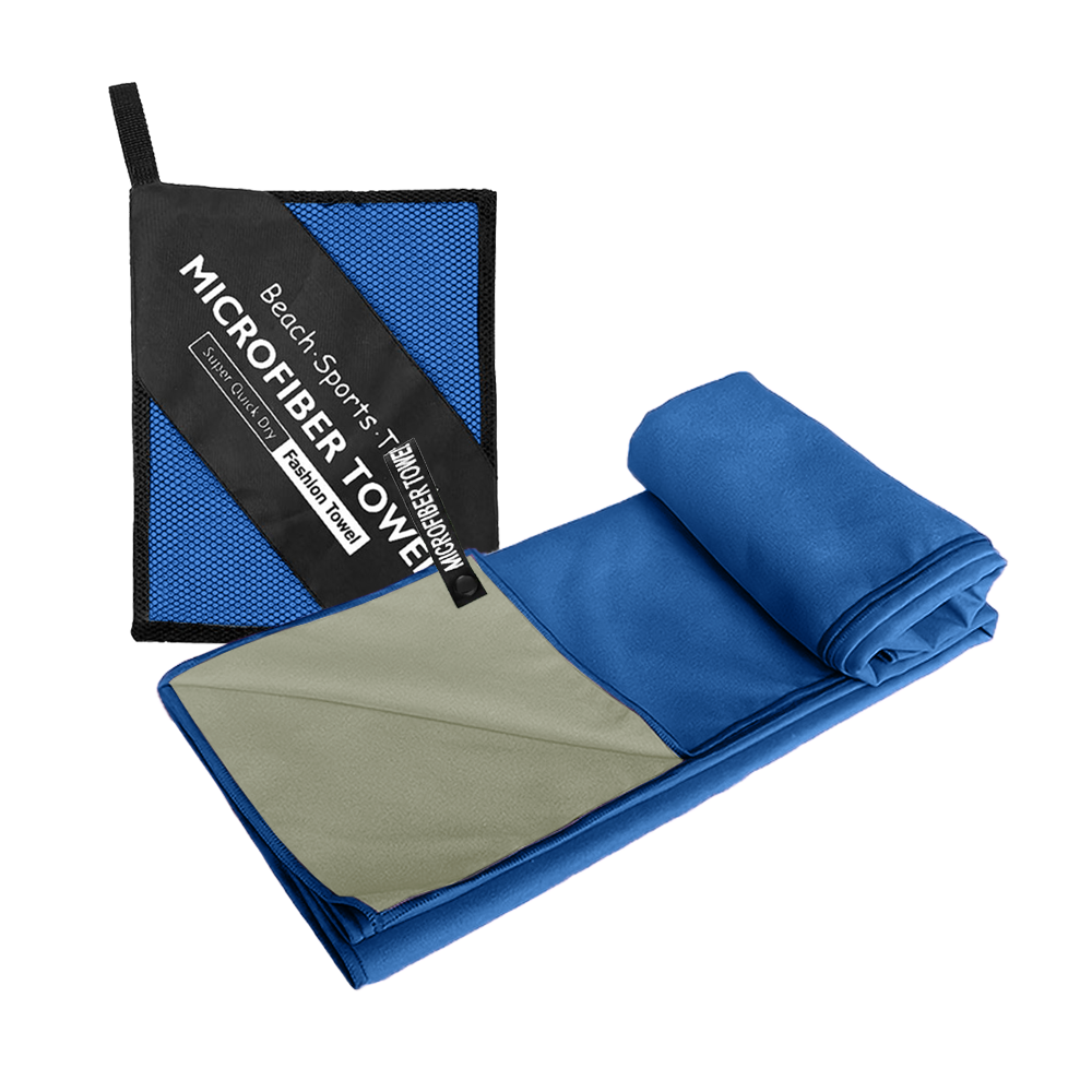 Royal blue + Light grey