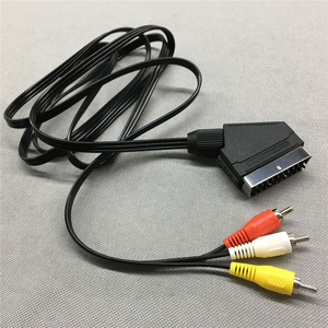 1.8M 6FT RGB <strong>Scart</strong> <strong>to</strong> 3 <strong>RCA</strong> AV Cable <strong>Scart</strong> <strong>to</strong> 3RCA Audio Video Connector for Nintendo Entertainment System NES AV Cable Cord - Product Image 3