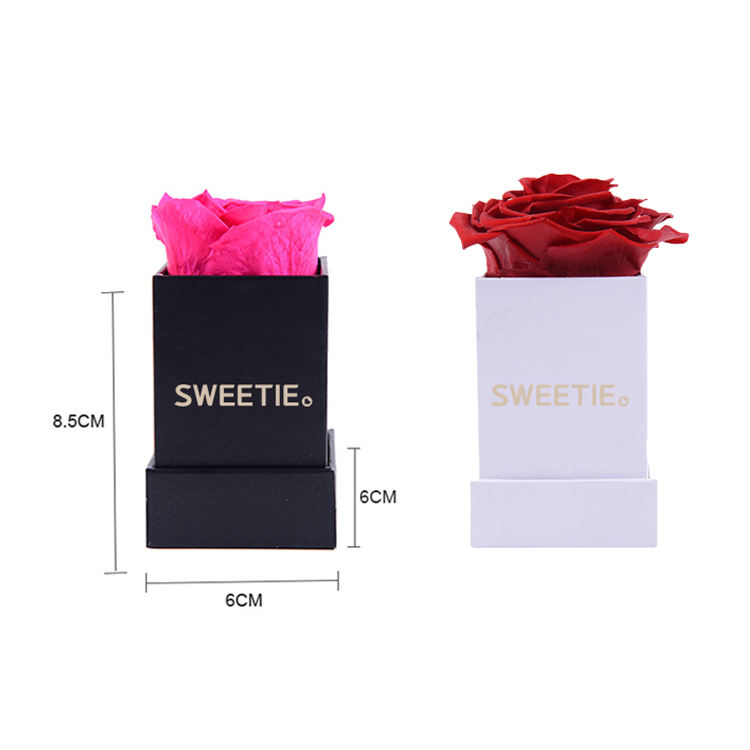 Single Rose In Square Box