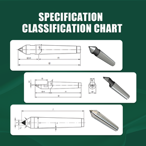 OEM/ODM Diamond Lathe <strong>Center</strong> MS1 MS2 <strong>MS4</strong> MS5 PCD Diamond Dead <strong>Center</strong> Points for Precision Workpiece Top Grinding - Product Image 2