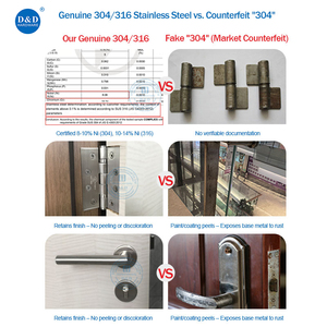 Bộ Tay Nắm Khóa Cửa Hình Hoa Hồng 304 Hình Vuông Bằng Thép Không Gỉ - Product Image 3