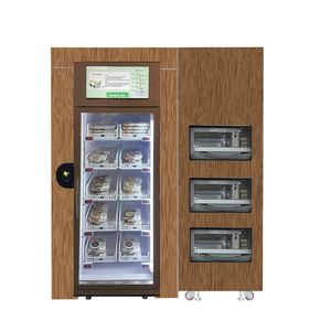 Vollautomatischer Burger-Automat Tiefkühlwaren-Automat intelligenter Doppeltüren-Kühlschrank