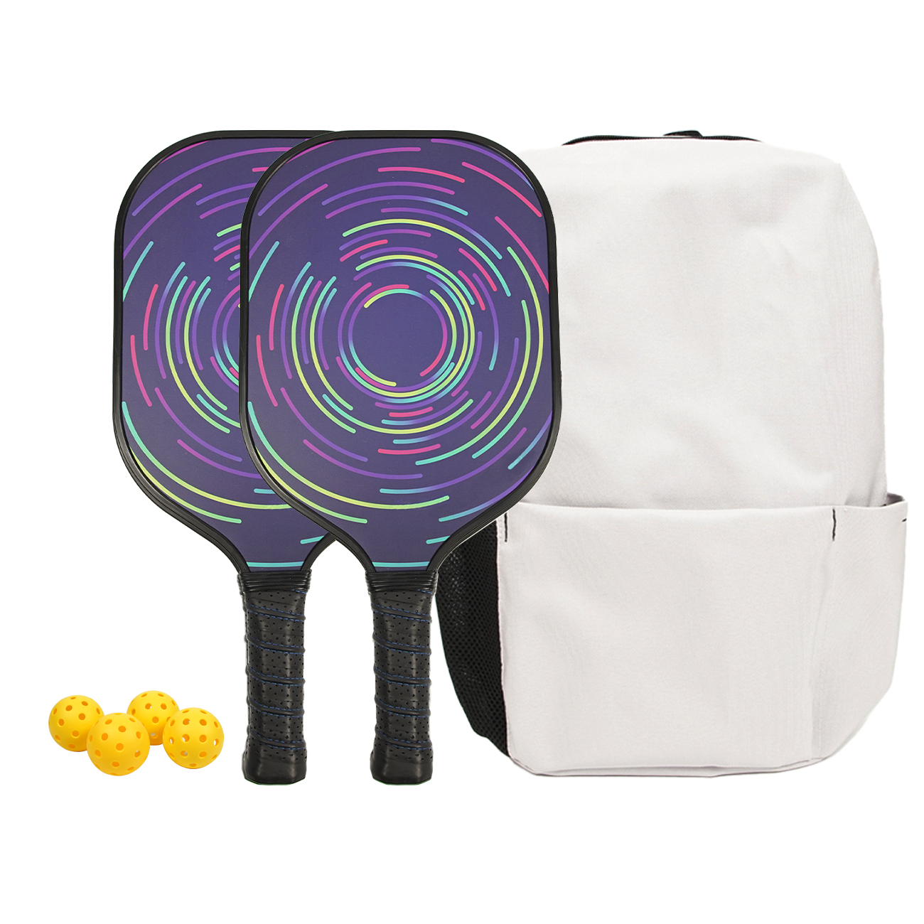 2 paddles 4ลูก1กระเป๋าหิ้ว