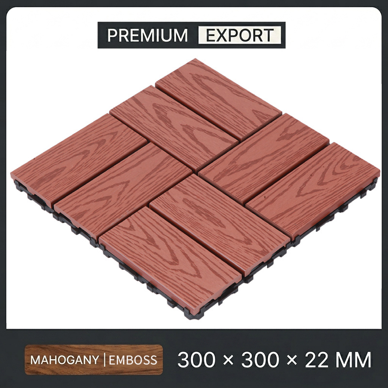 Mahogany - Cross-Hatch (Embossed)