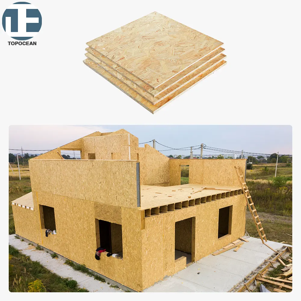 建築材料FSC OSB 11mm 20mm Osb Placaオリエンテッドストランドボード建設用