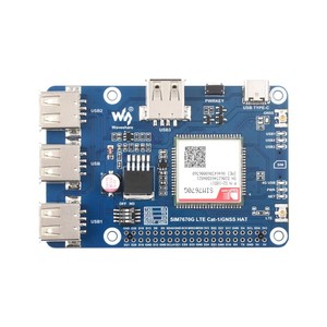 Cappello Cat-1/GNSS per Raspberry Pi, basato sul modulo SIM7670G, supporto globale Multi-band LTE 4G Cat-1, posizionamento GNSS - Product Image 3