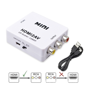 HDMI-convertidor compatible con RCA AV/CVBS L/R, decodificador de Audio y vídeo, 1080P, MINI HD2AV, compatible con salida NTSC PAL, HD a AV - Product Image 4