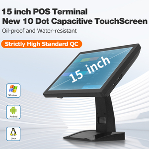 15&quot; Ordering Machine <strong>Desktop</strong> <strong>Computer</strong> Single Double Retail Pos Touch Screen <strong>Monitor</strong> All in One Pos System with windows Android - Product Image 5