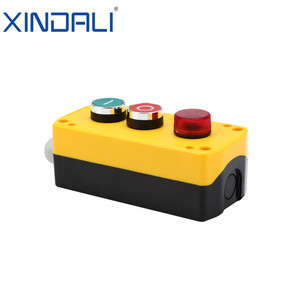 XDL721-JB363P 3 pulsante stazione di controllo pvc scatola pulsante con interruttore luci - Product Image 2