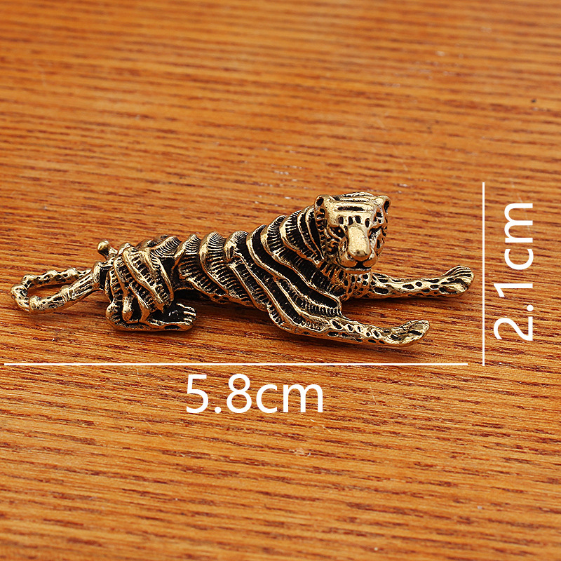 Ornement coloré du zodiaque du grand tigre, pesant