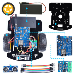 Fabrik DIY 2WD Codierung roboter Starter Kit ESP8266 D1 WIFI IoT Kit Pädagogisches Robotik Kit ESP8266 Development Board - Product Image 1