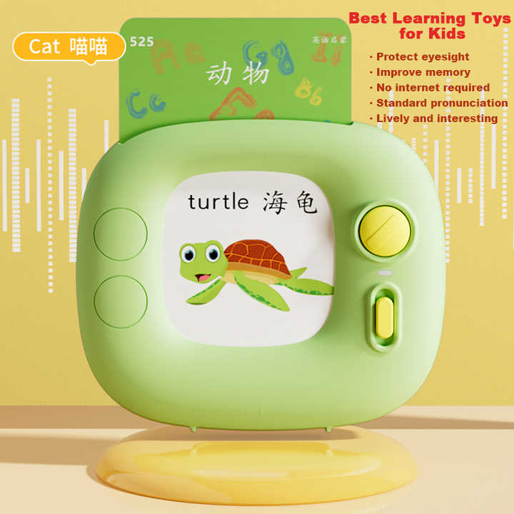Educational Learning Talking Sight Words Flash Card Kindergarten Kids English Language Electronic Book Toddlers Reading Gadget