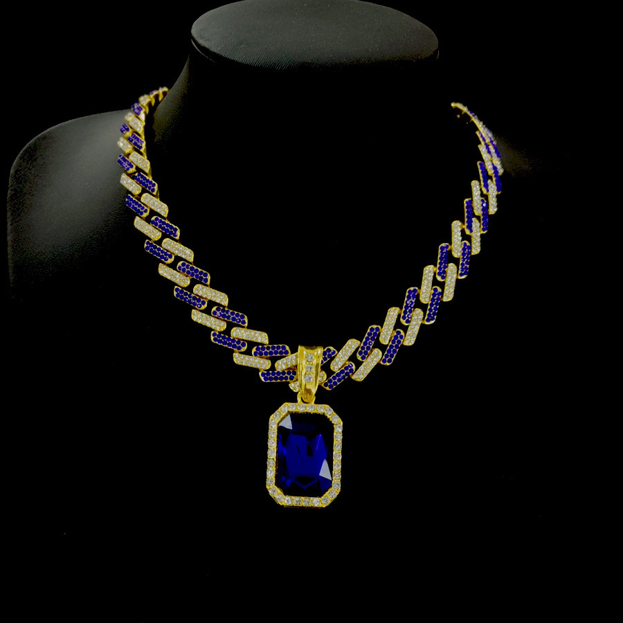 Gold white+blue-22inch