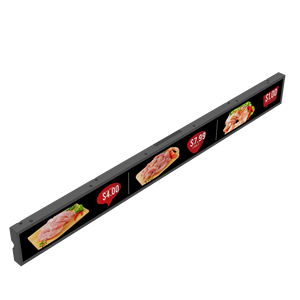 400 nits Helligkeit 23,1-Zoll-Bar-Display Ultra-Wide-Screen Digital Signage für Werbung, Einzelhandel