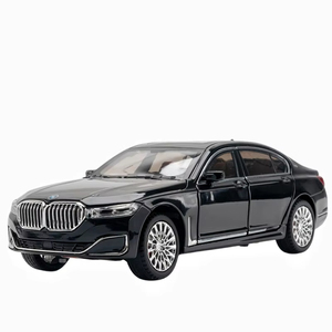 For BWM 760LI Diecast <strong>Model</strong> Metal Toy Cars with Sound and Light Pullback Decorate Ornament Coche Modelo Del Metal - Product Image 1