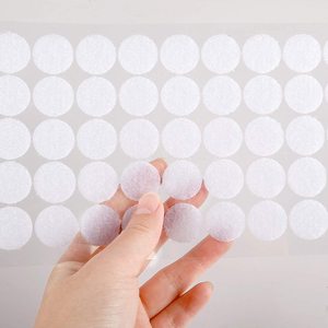Transparent Round <strong>Squares</strong> Nylon <strong>Hook</strong> and <strong>Loop</strong> Dot Heavy Duty Self Adhesive Back Circle <strong>Hook</strong> <strong>Loop</strong> Tape Pads Rolls - Product Image 3