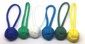 Handmade dây kéo kéo Key Fob khỉ nắm tay hải lý nút bóng chuyền Keychain Paracord Keychain - Product Image 4