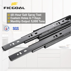 Ficgoal 3 lần bi thép Kính thiên văn ngăn kéo Runner kênh cho ăn uống phòng tập thể dục nhà bếp khách sạn Tủ phần cứng - Product Image 1