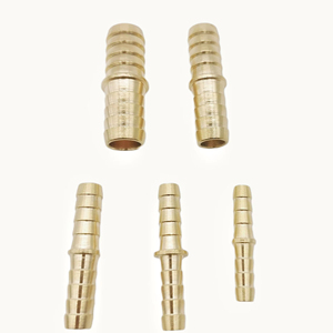 Empalmador de lengüeta de manguera reutilizable de latón, Push-to-Connect para sistemas de compresores de aire neumáticos - Product Image 3