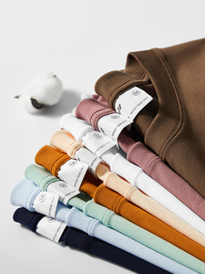 Kaus pria rajut kerah bulat 100% katun, T-Shirt motif reguler, cepat kering uniseks layar - Product Image 3