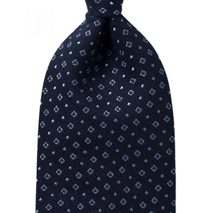 Light Blue Silk Rowing <strong>Oars</strong> with Geometric Animal Print Tie - Product Image 6