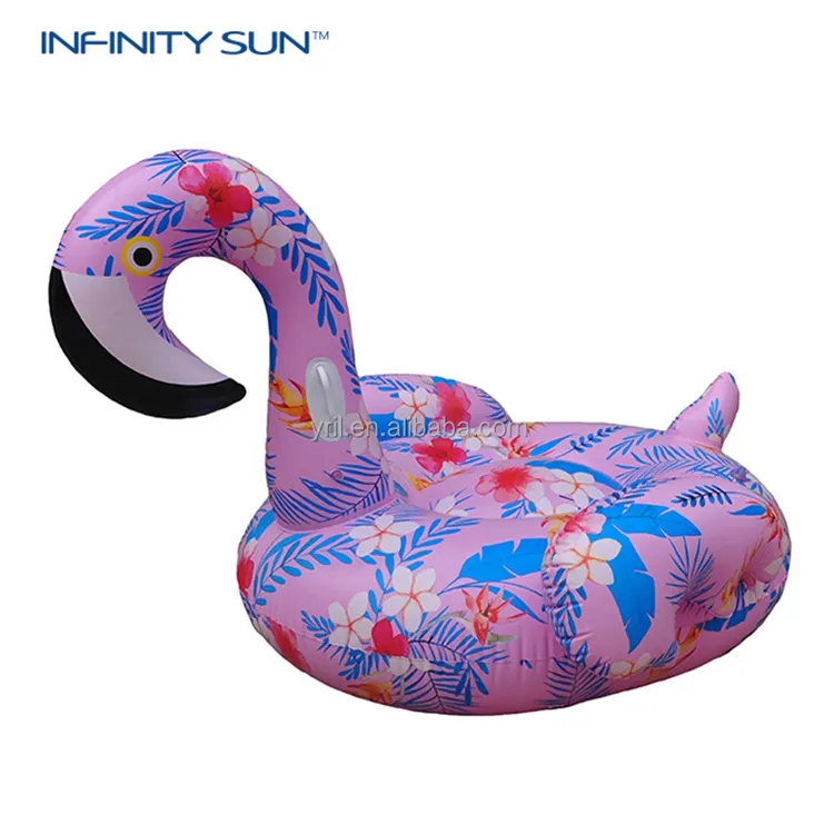 Infinity Sun Mainan Mengambang Pesta Apung Flamingo Pesta Kolam Angsa Danau Lounge Rakit Air Pulau Tiup