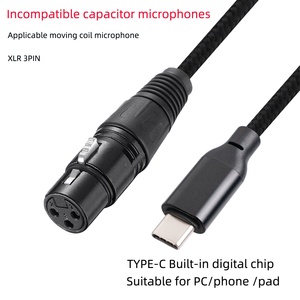 3M USB tipo C macho a 3 pines XLR hembra micrófono Cable adaptador ordenador Audio Cable de datos - Product Image 6