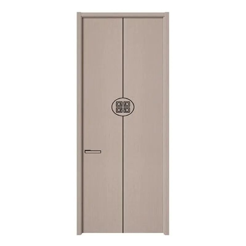 China Wpc Door Factory 100% Impermeable Interior Dormitorio Pvc ABS Wpc Puertas con marco de puerta con cerradura inteligente