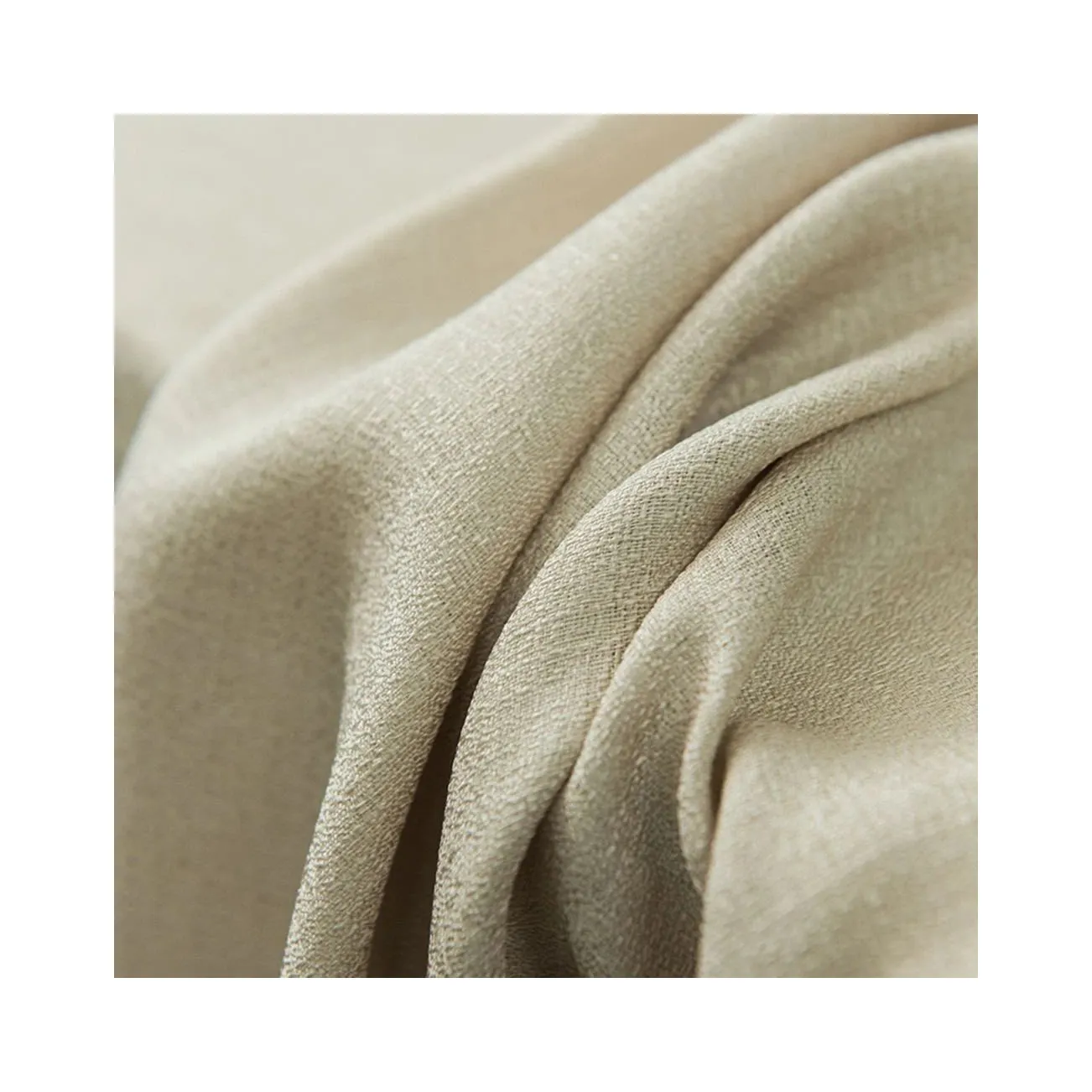 Özel teklif son Polyester 200 g/m keten tarzı tasarım tül perde kumaşı