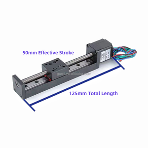 Miniature 28 Stepper Motor T6 Miniature Lead Screw 1mm Pitch 50mm Stroke <strong>Linear</strong> Guide <strong>Slide</strong> Table <strong>Linear</strong> Module for <strong>CNC</strong> <strong>Machine</strong> - Product Image 5
