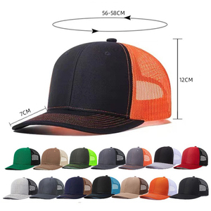 Logotipo personalizado Richardson 112 Gorra de camionero de malla Estilo Tamaño ajustable Gorras negras Gorras deportivas Sombreros de camionero para hombres - Product Image 5