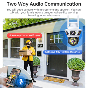 DIFANG 6K üçlü Lens üçlü ekran WiFi güvenlik kamerası açık iki yönlü ses renkli gece görüş CCTV gözetim IP kameralar - Product Image 3