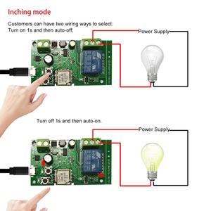 EweLink APP DC 5V 12V 24V 7-32V FAI DA TE 1 Canale Jog Impulsi di Auto-bloccaggio WIFI Casa Intelligente Senza Fili Interruttore di Controllo Remoto con Alexa - Product Image 4