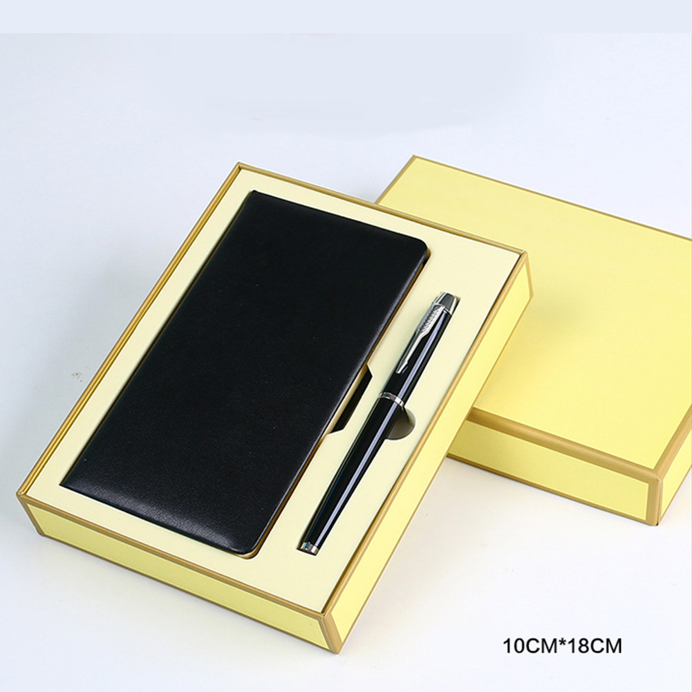 Negro-pluma + cuaderno
