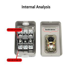 SHUYI BS211B güç kontrol düğmesi anahtarı üç-fazlı Motor başlat düğmesi basın düğmesi anahtarı - Product Image 4