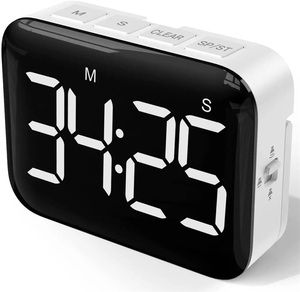 Rotazione digitale magnetico conto alla rovescia Timer da cucina Timer visivo con grande LED per la cottura in aula Fitness idea timer - Product Image 5